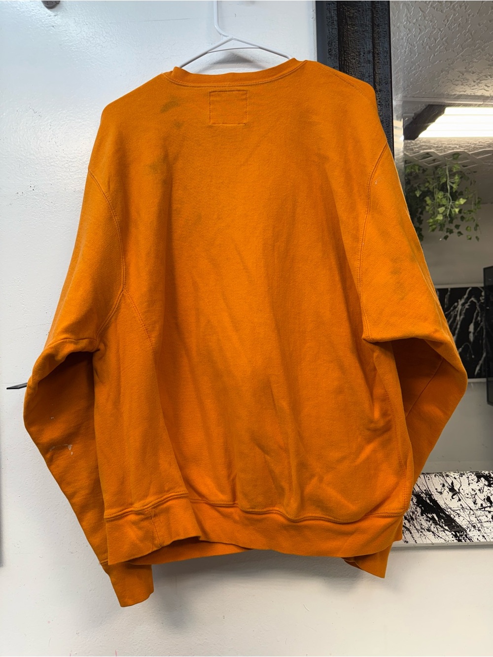 Tennessee University Orange Crewneck distressed Sweatshirt with Shield Logo image 6
